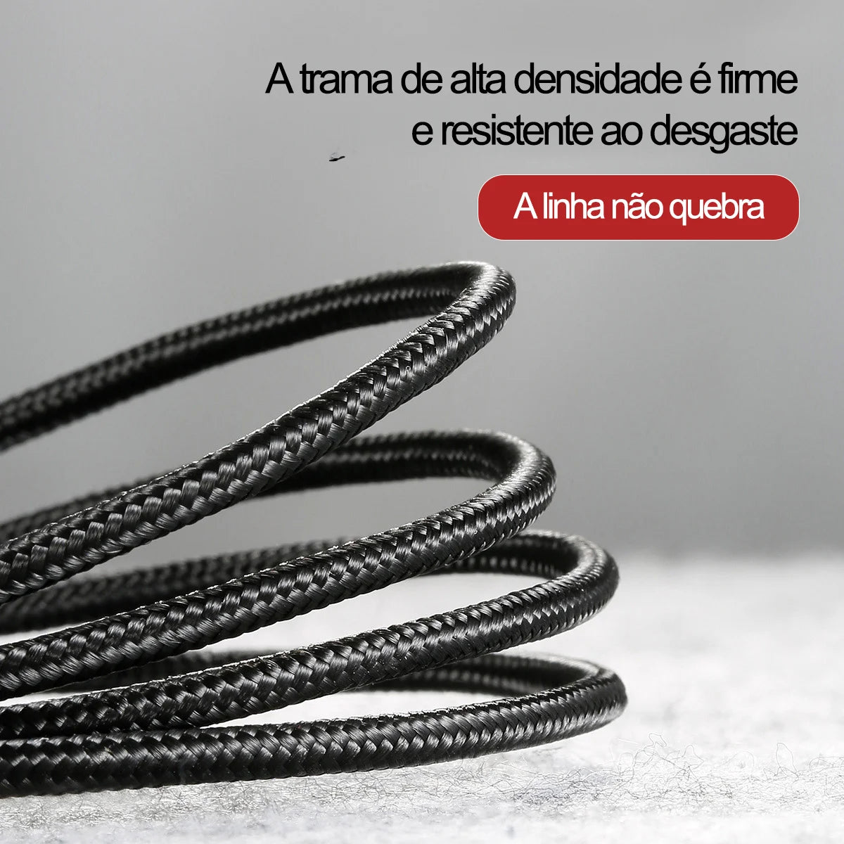 Cabo Cafule Baseus USB-C 3A – Carregamento Rápido, Nylon Reforçado e Alta Durabilidade