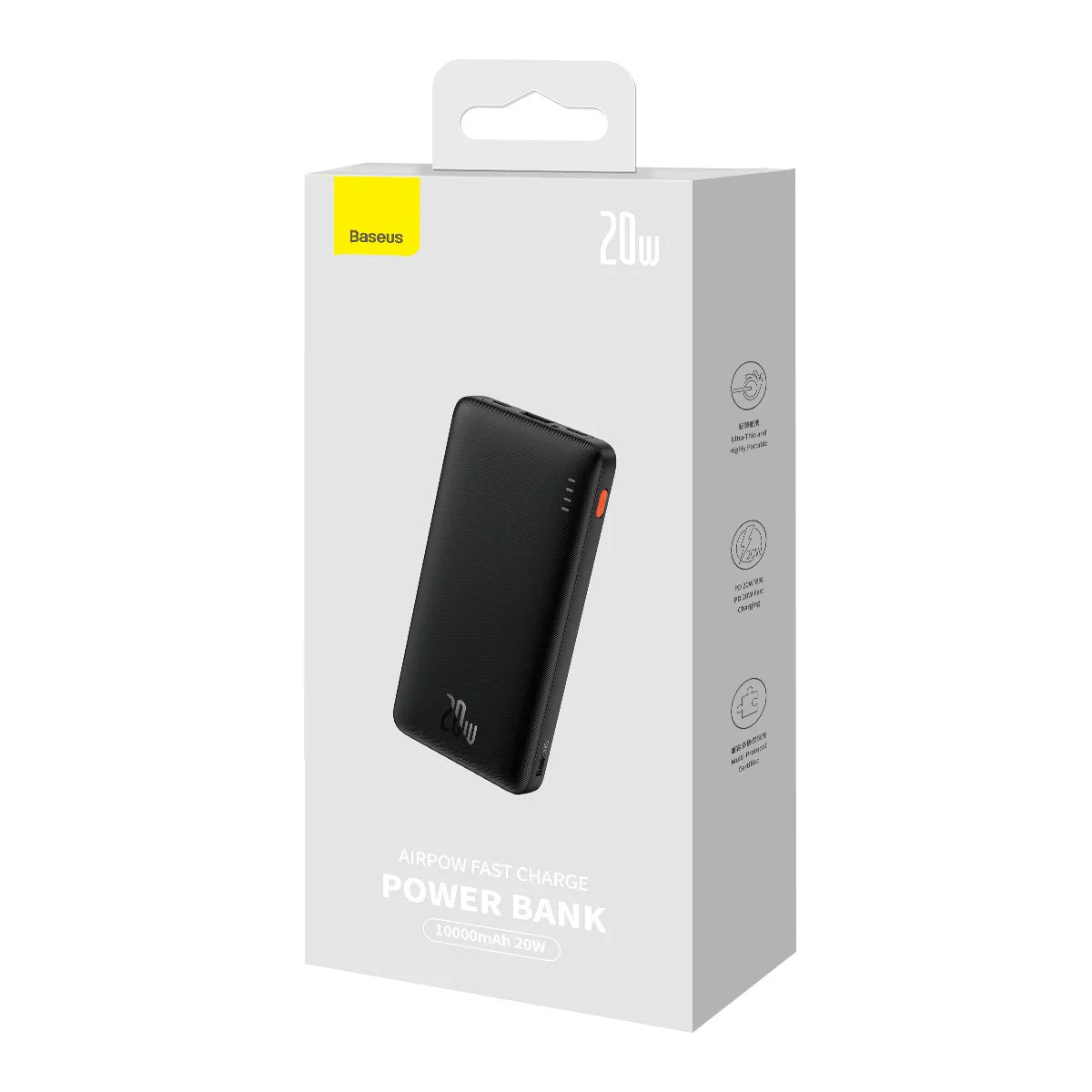 Carregador Portátil Baseus 10.000mAh – Compacto, Rápido e Confiável