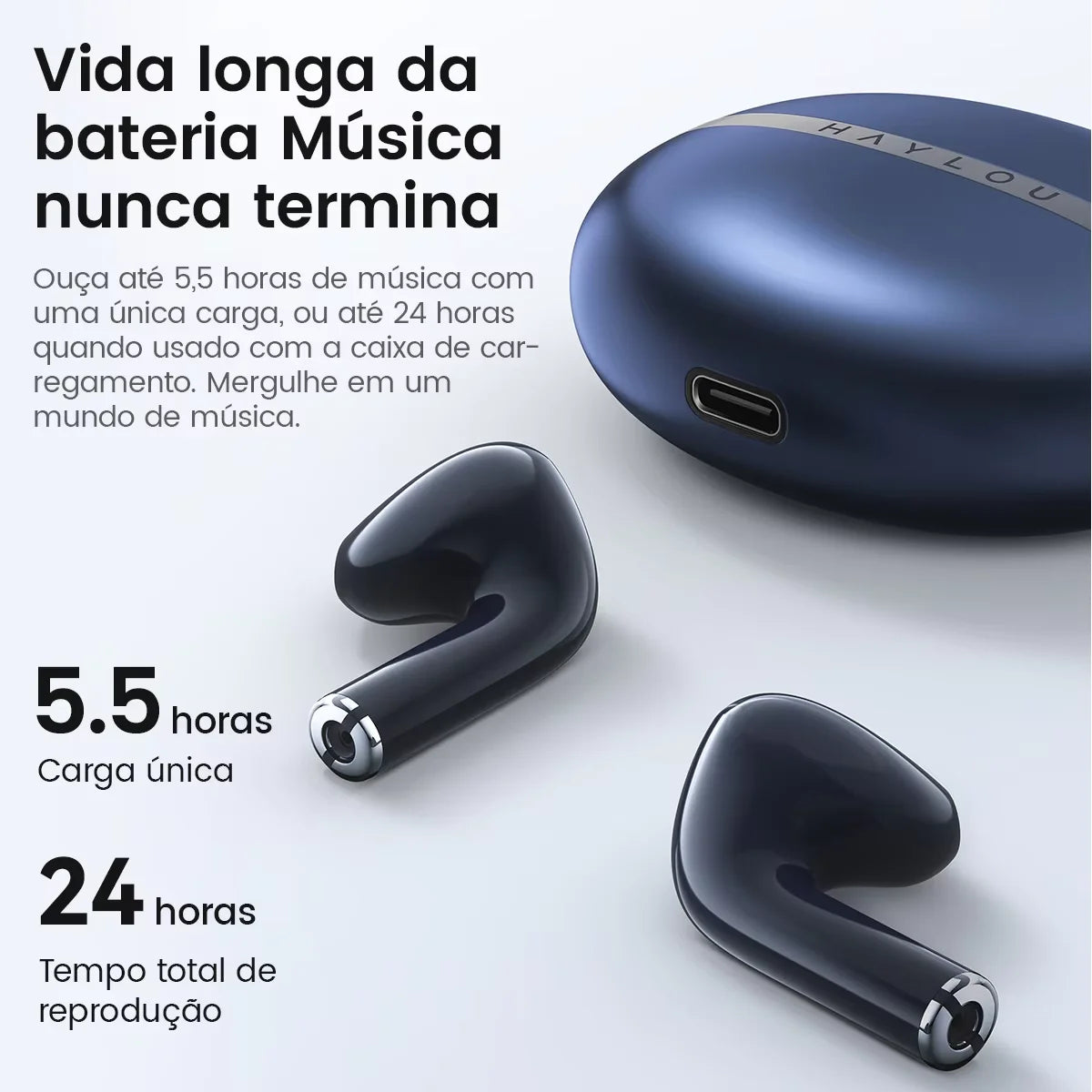 Fone de Ouvido Bluetooth Haylou X1 2023 – ANC, Som Premium e Bateria de Longa Duração