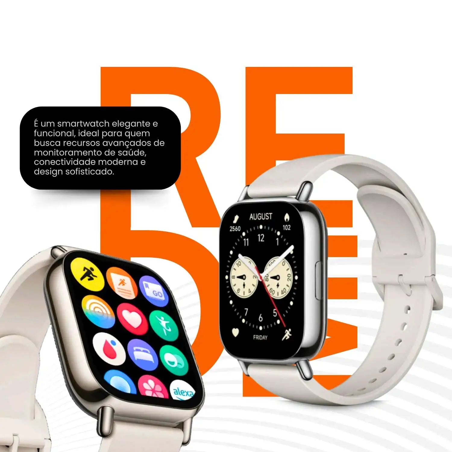 Smartwatch Redmi Watch 5 Lite – Tela AMOLED, Monitoramento de Saúde e até 12 Dias de Bateria