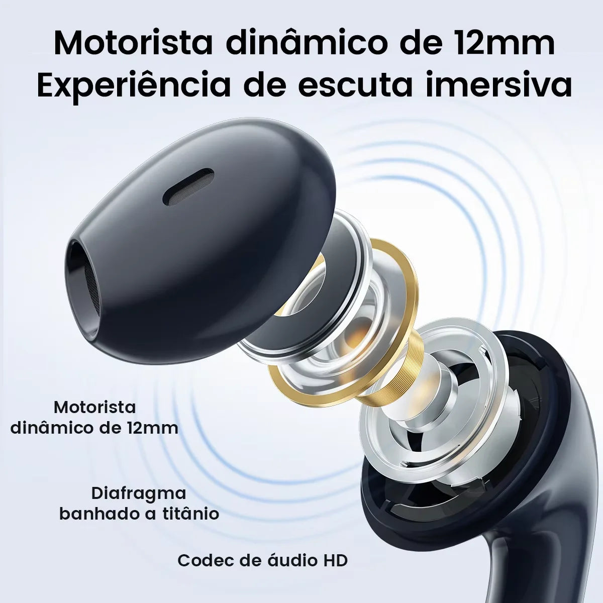 Fone de Ouvido Bluetooth Haylou X1 2023 – ANC, Som Premium e Bateria de Longa Duração