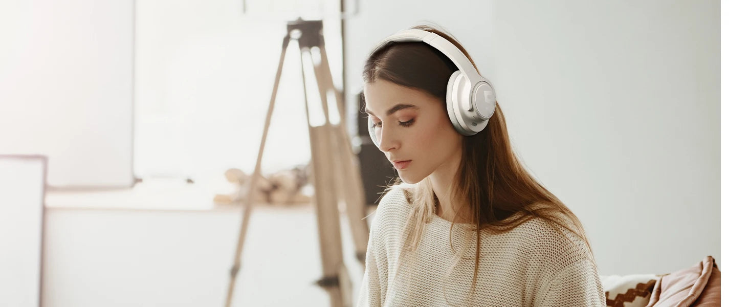 Headset SoundPEATS Space – Fone Bluetooth Over-Ear com Cancelamento Ativo de Ruído (ANC 35dB), Hi-Res LDAC e até 123h de Bateria