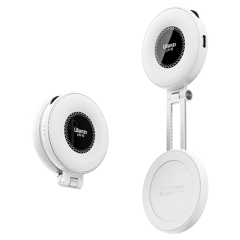 Ring Light Portátil Ulanzi LM19 – MagSafe, Ajuste de Luz e Base Integrada