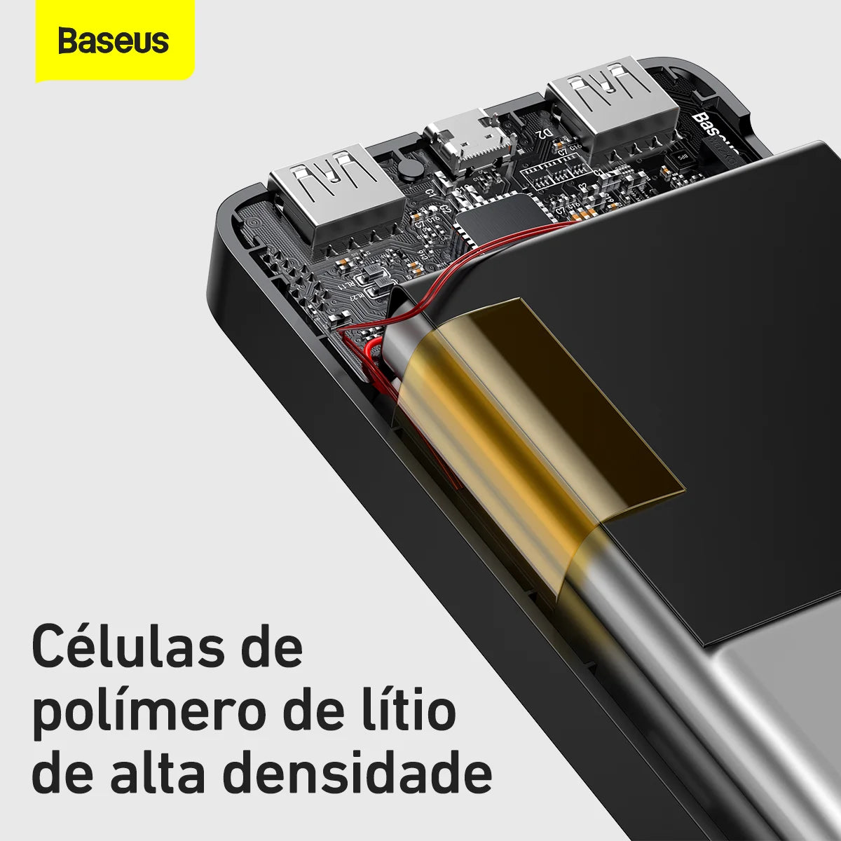 Carregador Portátil Baseus 20.000mAh – Super Potência, Carregamento Rápido e Múltiplas Conexões