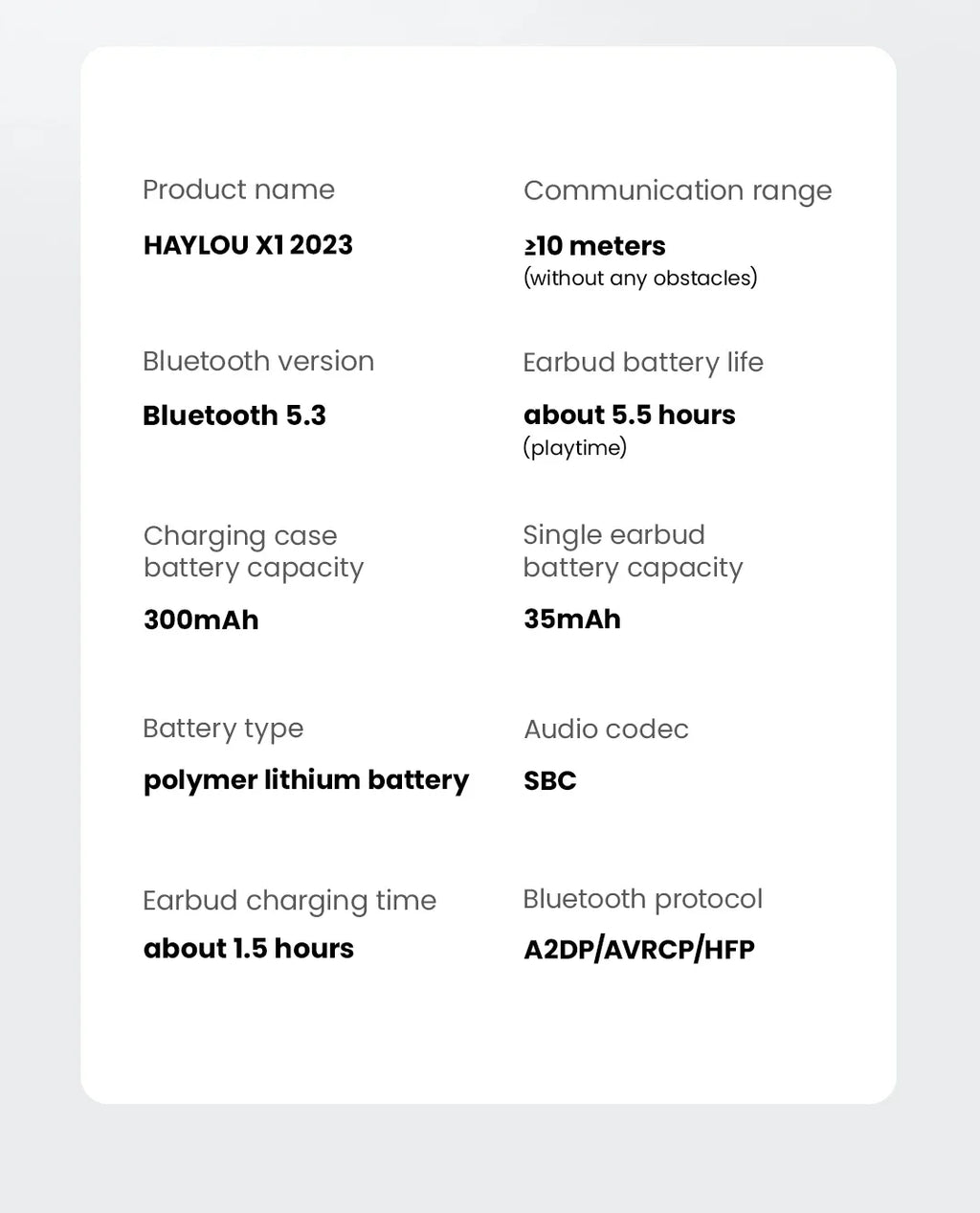 Fone de Ouvido Bluetooth Haylou X1 2023 – ANC, Som Premium e Bateria de Longa Duração