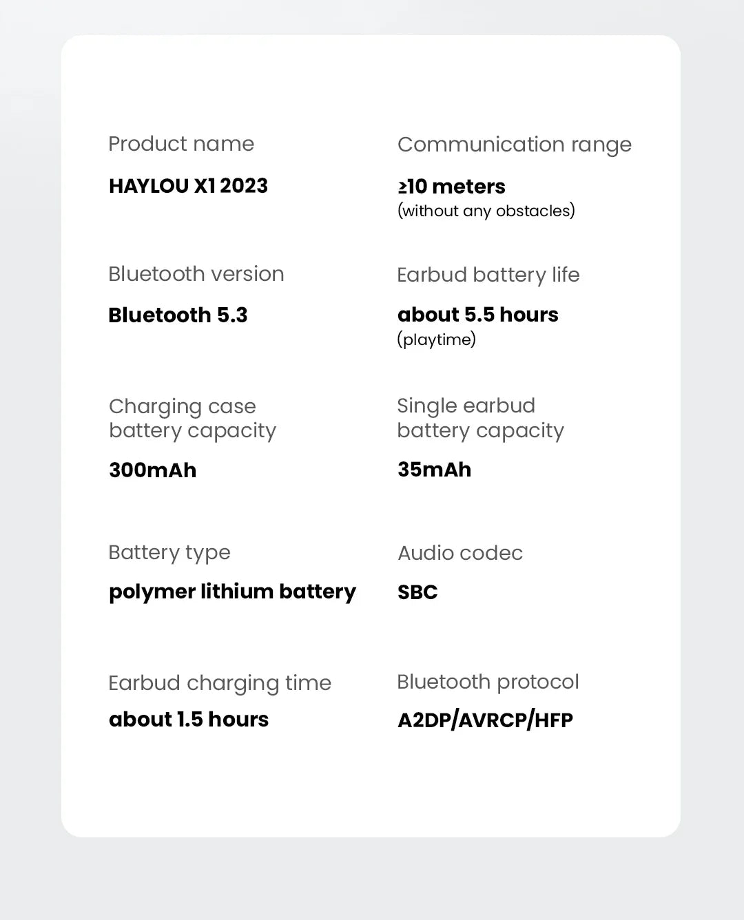 Fone de Ouvido Bluetooth Haylou X1 2023 – ANC, Som Premium e Bateria de Longa Duração