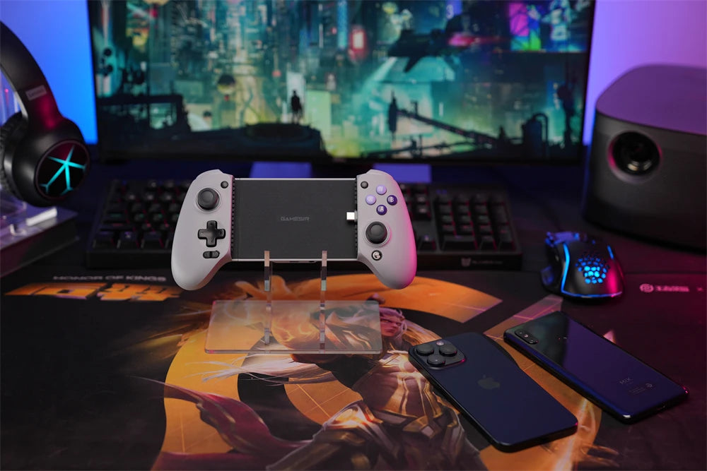 GameSir G8 Galileo – Controle Gamer para iOS e Android, Design Ergonômico e Conexão USB-C